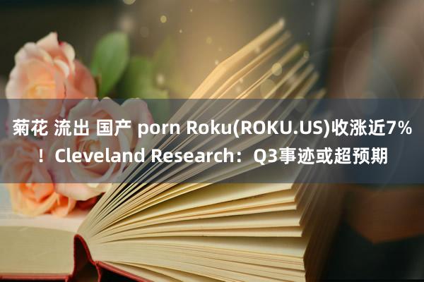 菊花 流出 国产 porn Roku(ROKU.US)收涨近