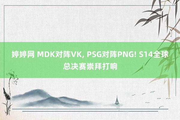   婷婷网 MDK对阵VK, PSG对阵PNG! S14全球总决赛崇拜打响