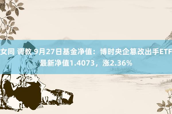   女同 调教 9月27日基金净值：博时央企篡改出手ETF最新净值1.4073，涨2.36%