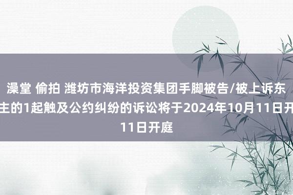   澡堂 偷拍 潍坊市海洋投资集团手脚被告/被上诉东谈主的1起触及公约纠纷的诉讼将于2024年10月11日开庭