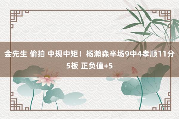 金先生 偷拍 中规中矩！杨瀚森半场9中4孝顺11分5板 正负值+5