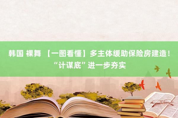 韩国 裸舞 【一图看懂】多主体缓助保险房建造！“计谋底”进一