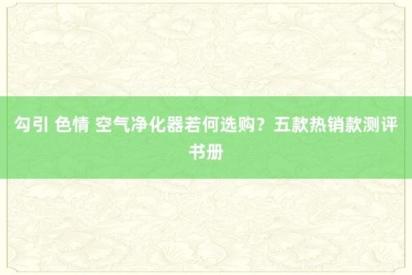 勾引 色情 空气净化器若何选购？五款热销款测评书册